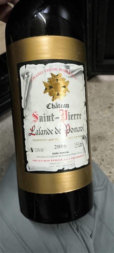 Bordeaux Lalande-de-pomerol Château Saint-Pierre 2006