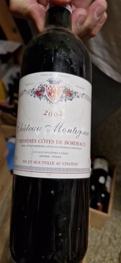 Bordeaux Premières Côtes de Bordeaux Château Montignac 2002