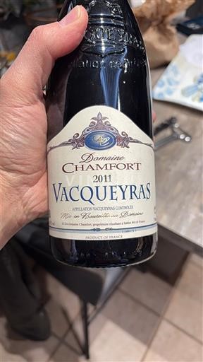 Vallée du Rhône Vacqueyras Domaine Chamfort 2011