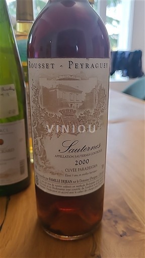 Bordeaux Sauternes Rousset-Peyraguey Paradisia 2000
