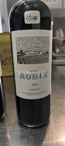Bordeaux Castillon Côtes de Bordeaux Château Robin 2020