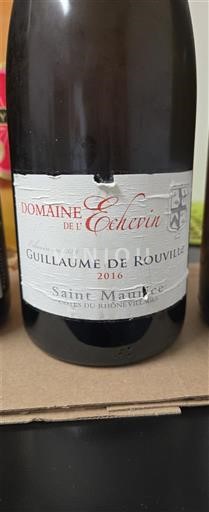 Rhônen laakso Määrittelemätön Domaine L'Echevin Guillaume de Rouville 2016