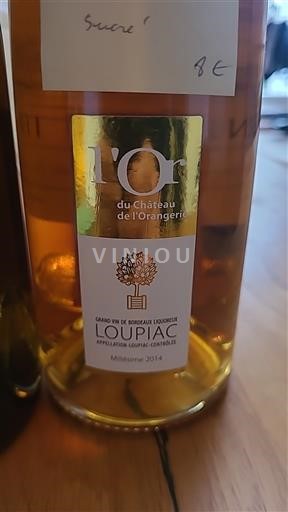 Bordeaux Loupiac Château L'Orangerie L'Or 2014