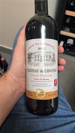 Burdeos Côtes-de-bourg Château Lidonne Sublimis 2015