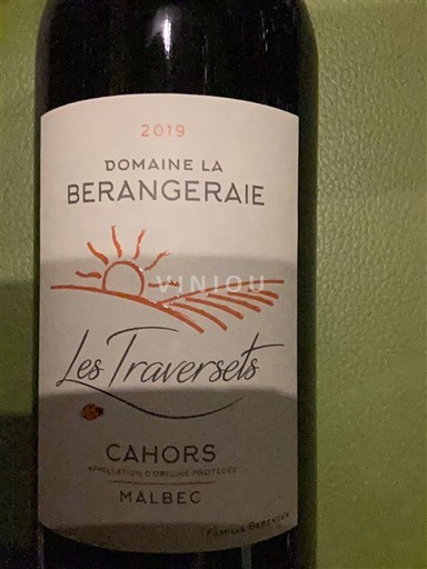 Sud-Ouest Cahors Domaine La Berangeraie Les Traversets 2019