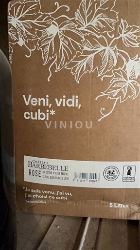 Provence Coteaux de Aix-en-Provence Château Barbebelle Não Sazonado