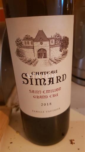 Bordeaux Saint-Émilion Grand Cru Grand Cru Château Simard 2018