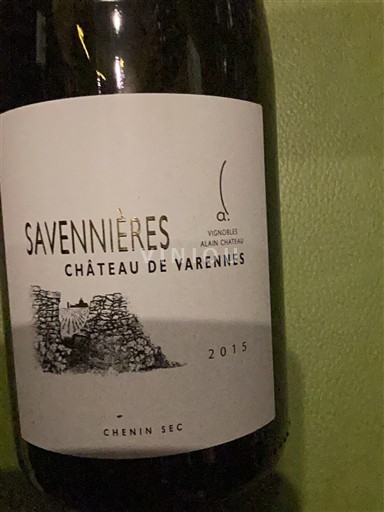 Loiredalen Savennières Château Varennes 2015