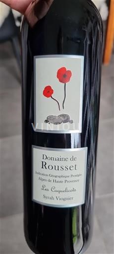 Provenza, bassa valle del Rodano, Corsica Alpi dell'Alta Provenza Domaine Rousset Les Coquelicots Senza annata