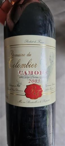 Sydvestfrankrig Cahors Domaine Colombier 2003