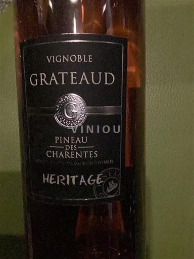 Poitou-Charentes Pineau des Charentes Vignoble Grateaud Héritage Ohne Jahrgang