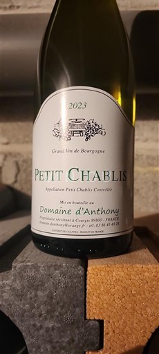 Bourgondië Petit-Chablis Domaine Anthony 2023