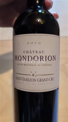 Bordeaux Saint-Émilion Grand Cru Grand Cru Château Mondorion 2016