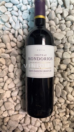 Bordoja Saint-Émilion Grand Cru Grand Cru Château Mondorion 2016