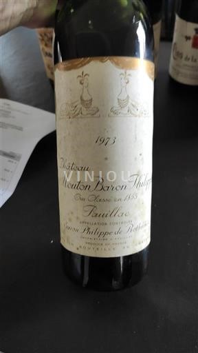 Bordeaux Pauillac Château Mouton Baron Philippe 1973
