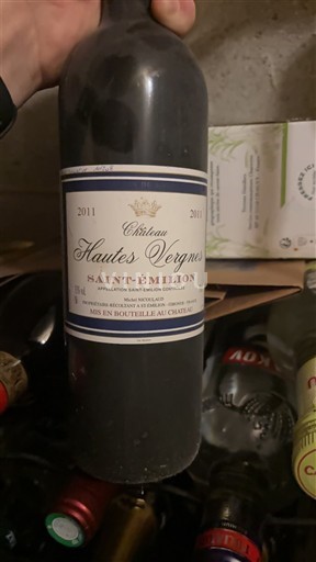 Bordeaux Saint-Émilion Château Hautes Vergnes 2011