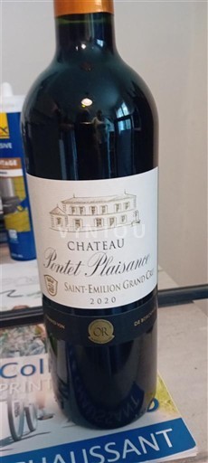 Bordéus Saint-Émilion Grand Cru Grand Cru Château Pontet-Plaisance 2020