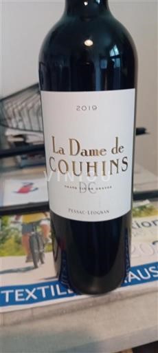 Bordeaux Pessac-Léognan Château Couhins La Dame de Couhins 2019