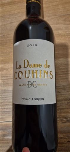 Bordeaux Pessac-Léognan Château Couhins La Dame de Couhins 2019