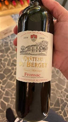 Bordeaux Fronsac Château Bergey d’Exception 2019