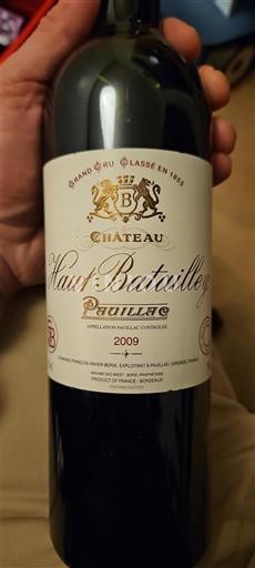 Burdeos Pauillac Grand Cru Château Haut-Batailley 2009