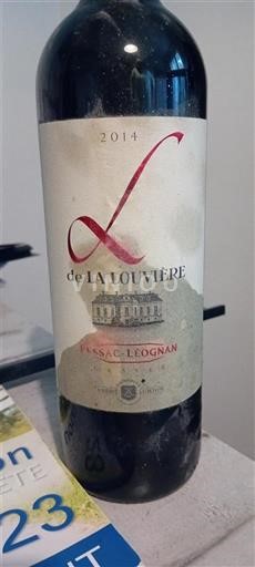 Bordeaux Pessac-Léognan La Louvière 2014