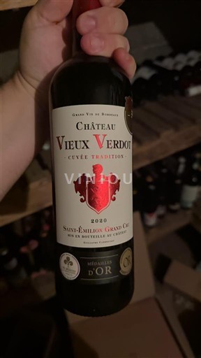 Bordeaux Saint-Émilion Grand Cru Château Vieux Verdot Tradition 2020
