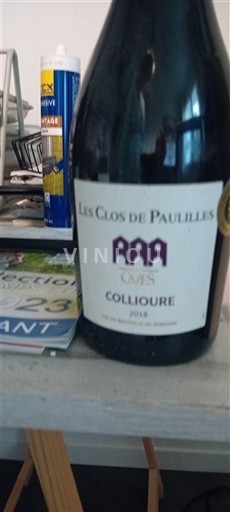 Roussillon Collioure Les Clos de Paulilles AAA 2018