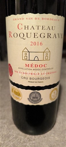 Bordeaux Médoc Château Roquegrave 2016
