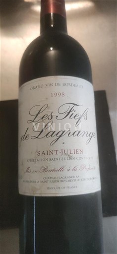 Bordeaux Saint-Julien Les Fiefs de Lagrange 1998