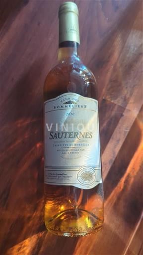 Bordéus Sauternes Club des Sommeliers 2010