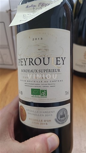 Bordeaux Bordeaux superiore Château Peyrouley Prestige 2013