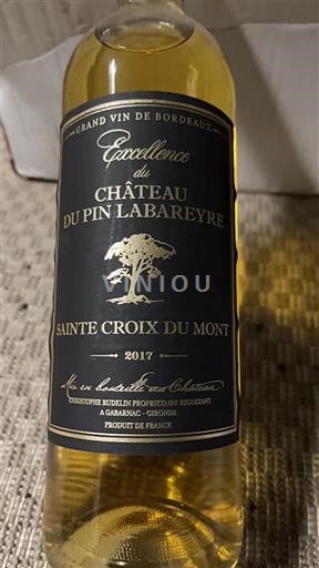 Bordeaux Sainte-Croix-Du-Mont Château Pin Labareyre L'Excellence 2017