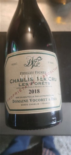 Borgoña No especificado Premier Cru Domaine Vocoret & Fils Les Forêts Vielles Vignes 2018