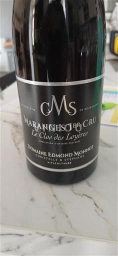 Burgundy Maranges Premier Cru Domaine Edmond Monnot Le Clos des Loyères Non-Vintage