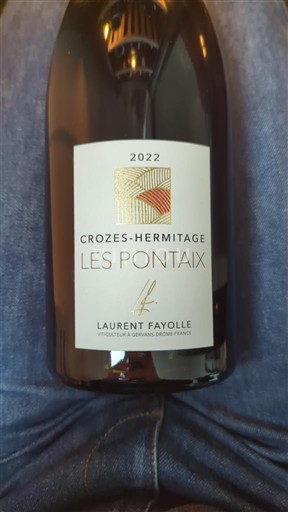Vallée du Rhône Crozes-hermitage Laurent Fayolle Les Pontaix 2022