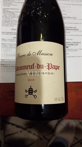 Valle del Ródano Châteauneuf-du-Pape. Pierre de Musson 2018