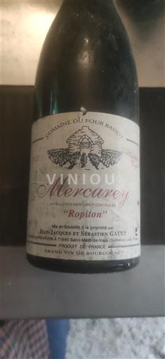 Burgundi Mercurey Domaine Four Bassot Ropiton Ei vuosikertaa