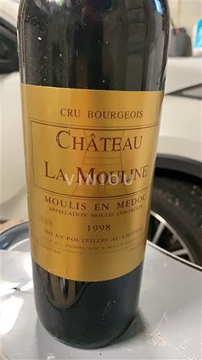 Bordeaux Moulis-en-Médoc Cru Bourgeois Château La Mouline 1998
