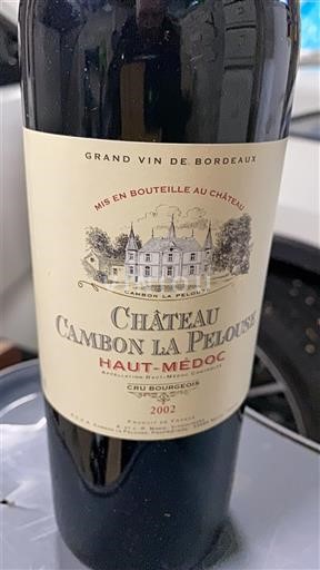 Bordéus Haut-Médoc Cru Bourgeois Château Cambon La Pelouse 2002