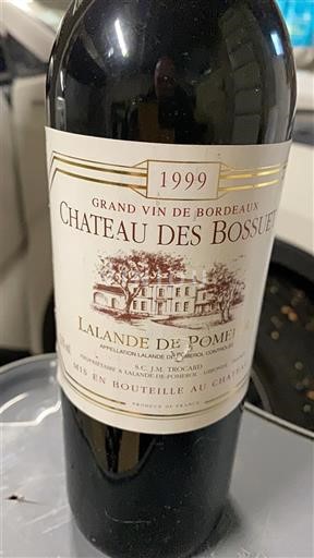 Burdeos Lalande-de-Pomerol Château Des Bossuet 1999