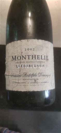 Burgundija Monthélie Domaine Rodolphe Demougeot La Combe Danay 2002
