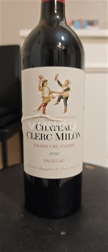 Bordeaux Pauillac Chateau Clerc Milon 2015