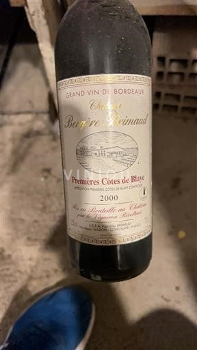 Bordeaux Not Specified Château Bégère Brimaud 2000