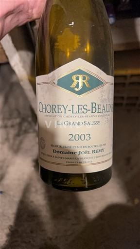 Bourgogne Chorey-lès-beaune Domaine Joël Remy Le Grand Saussy 2003