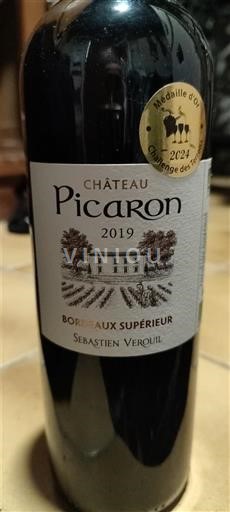 Bordeaux Bordeaux Supérieur Château Picaron 2019