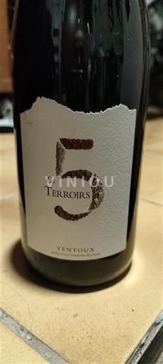 Rhônen laakso Ventoux Les 5 Terroirs 2019