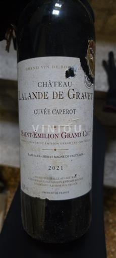 Bordeaux Saint-Émilion Grand Cru Grand Cru Château Lalande de Gravet Caperot 2021