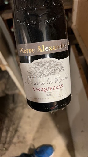 Rona dolina Vacqueyras Domaine La Révéris Pierre Alexandre 2008