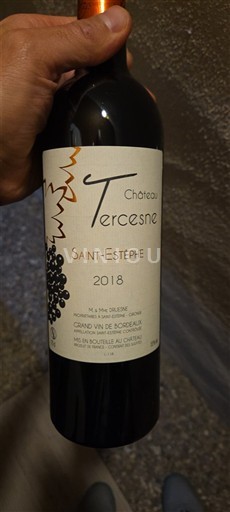 Bordeaux Saint-Estèphe Château Tercéseme 2018